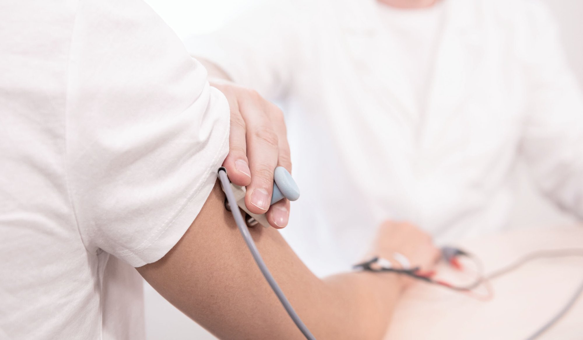 patient undergoing health checks