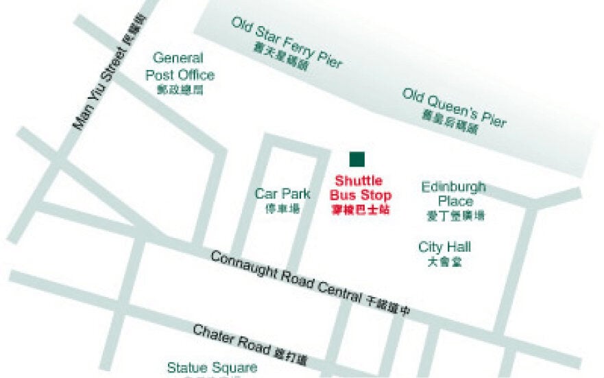 Matilda International Hospital shuttle bus stop from Central City Hall